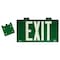 Brady Exit Sign, Plastic, 15-1/4" W, 8-1/4" H, Exit, Green 90842B - alternate 1